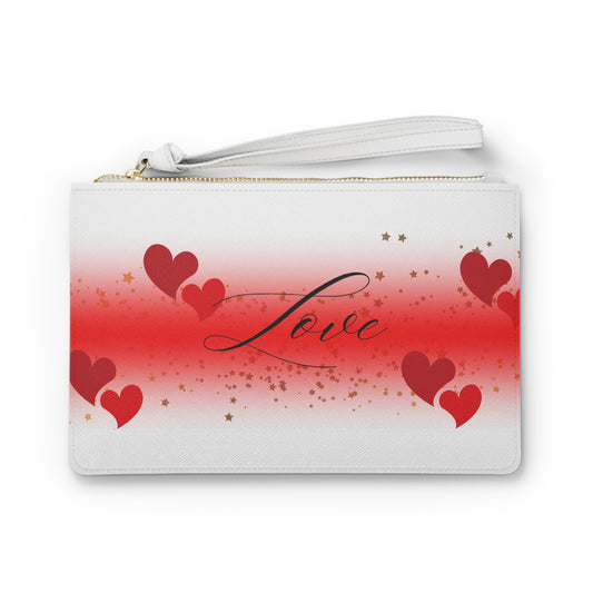 Love Hearts Clutch Bag - Stylish Accessory for Date Nights & Celebrations